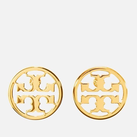 NWOT Tory Burch Gold Miller Larger Stud Earring’s - Picture 2 of 3